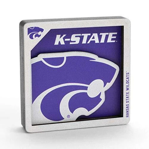 YouTheFan NCAA Kansas State Wildcats Logo Series 3D Magnet Cover