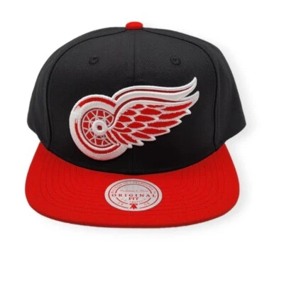 Mitchell & Ness Detroit Red Wings Team 2 Tonos 2.0 Negro/Rojo Snapback Ajustable Foto 1 de 4