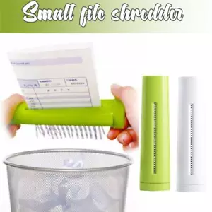 Tritacarte piccolo, tritacarte manuale, mini trituratore conciso3d8 - Foto 1 di 12