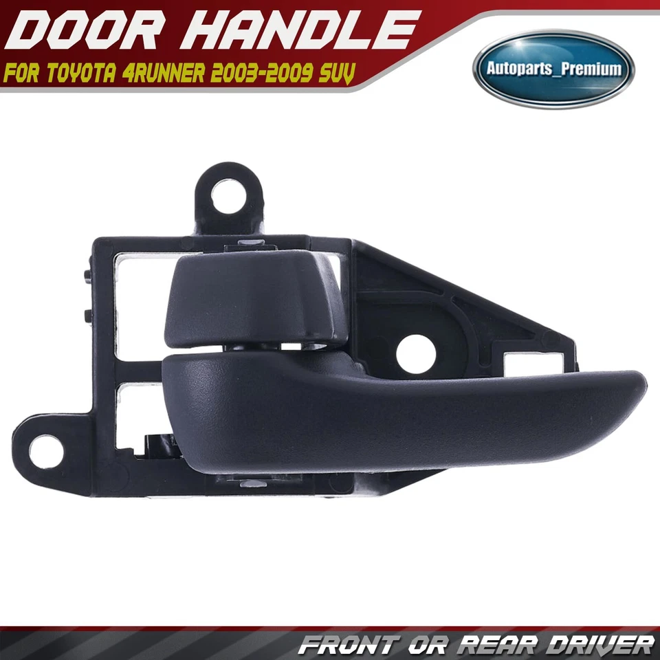 Maçaneta interna dianteira ou traseira esquerda preta para Toyota 4Runner 2003-2009 - Imagem 1 de 4