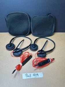 2 Plantronics Poly Model C3200 Corded UC Headset USB-C Works Ships Fast!!! - Zdjęcie 1 z 7