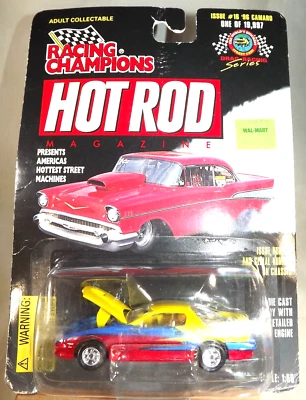 1997 Racing Champions #16 Hot Rod Magazine '96 CAMARO Yellow/Red/Blue RubberTire - Image 1 of 4