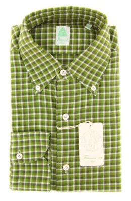 Camisa Verde Finamore Napoli - Extra Delgada - 16/41 - (SEN98009104) Foto 1 de 4