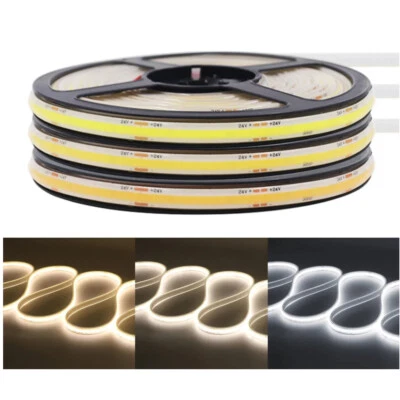 IP68 Wasserdichter COB-LED-Streifen DC 24V 320Leds/m Hohe Dichte CRI Ra90 Flexibel - Bild 1 von 4