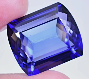 41.30 Ct Natural Royal Blue Sapphire Long Cushion FL Certified Stunning Gemstone - Picture 1 of 5
