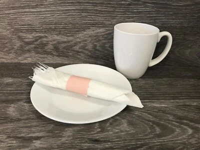 4.25 x 1.5 Baby/Light Pink Napkin Bands(500) Self Adhesive Ships Free($0.016/pc) - Bild 1 von 4