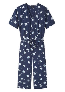 Flowers Jumpsuit EcoVero Navy - Bild 1 von 6