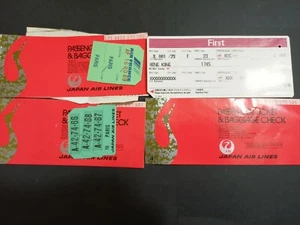 4 Japan Airlines Ticket - Picture 1 of 7