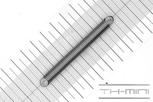 Molla di trazione 1 mm gancio occhiello 7,3 x 71,5 mm 4,3 kg spirale acciaio inox metallo - Foto 1 di 1
