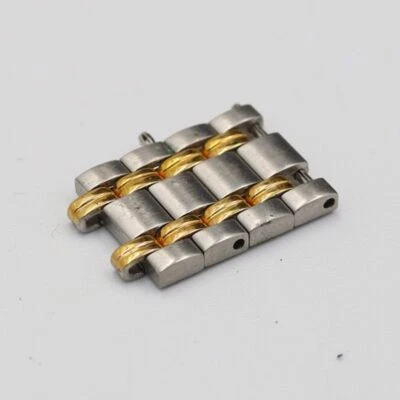 GUCCI Genuine 4 Links 9000L Women's Watch Band Bracelet Parts Silver/Gold 11mm - Image 1 of 3