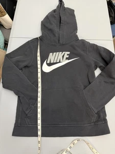 Nike Black and White hoodie with Iconic Swoosh kids size L - Picture 1 of 4