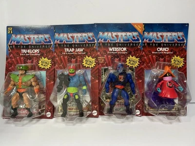 He-Man & Masters of the Universe Origins MOTU Tri-Klops Trap Jaw Webstor Orko! Foto 1 de 4