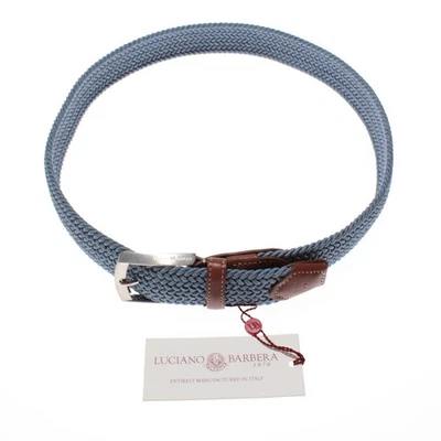 Cinturón elástico trenzado Luciano Barbera nuevo con etiquetas talla 90 (US 34) en azul con marrón Foto 1 de 4