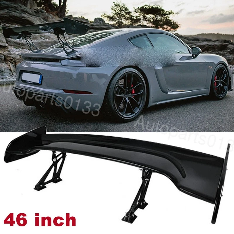 For Porsche 718 Cayman 46" Car Rear Trunk Spoiler Racing Wing GT-Style Glossy Foto 1 de 4