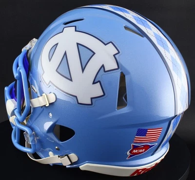 NORTH CAROLINA TAR HEELS NCAA Riddell Speed Full Size AUTHENTIC Football Helmet - Image 1 of 4