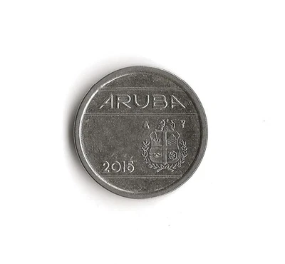 2015 Aruba - 5 Cents - 521 - Nickel Plated Steel - 2g - Image 1 of 2