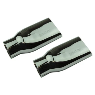 Exhaust Tips Chrome Cow Bell Part Numbers 1969-72 Chevrolet Chevelle El Camino - Image 1 of 4