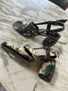 Dries Van Noten Snake Leather sandals 41 - Picture 1 of 6