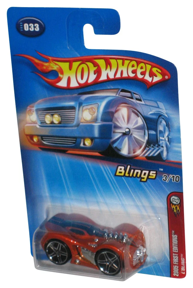 Hot Wheels 2005 First Editions Blings 3/10 Orange L'Bling Toy Car #033 - Image 1 of 1