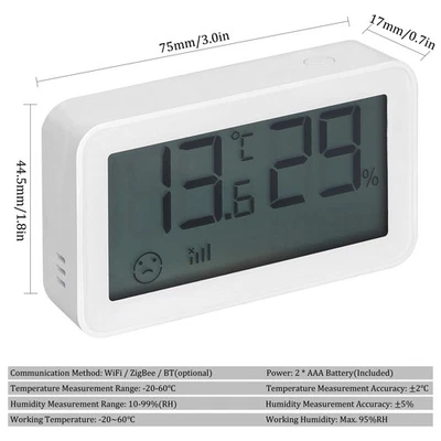  WLAN-Digital-Thermometer/Hygrometer Für Den Innenbereich – Präzise - Bild 1 von 4