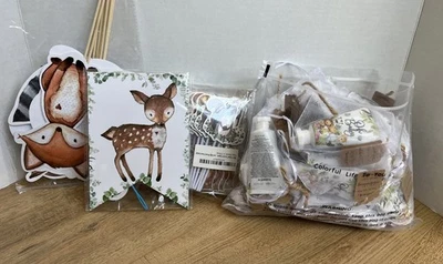 Bosque Bosque Animales Baby Shower Kit Decoración Favores Loción Género Neutro Foto 1 de 4