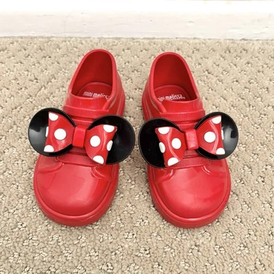 Tênis Mini Melissa x Disney Minnie Mouse Vermelho Slip-On Infantil Tamanho 7 - Imagem 1 de 4