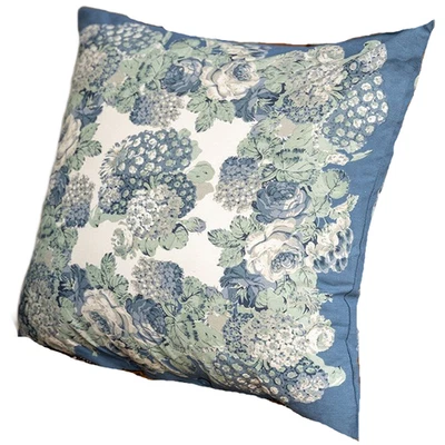 Funda Cojín Floral April Cornell Reunión Otoño 20 x 20 Azul Foto 1 de 4