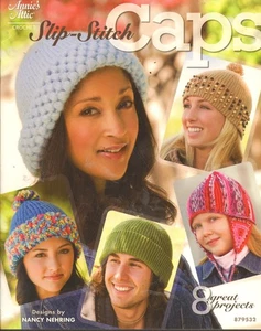 Annie's Attic Crochet Pattern Book Slip Stitch Caps 8 Great Projects - Picture 1 of 2