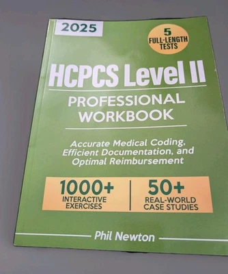 HCPCS Level II Professional Workbook 2025: Over 1,000 Exercises, Real-World Case - Image 1 of 2