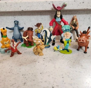 Disney Assorted Mixed Figures PVC 12. Captain Hook, Mad Hatter, Ray Firefly,  - Picture 1 of 24