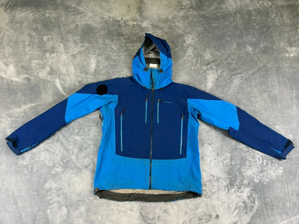 PATAGONIA TRIOLET GORE-TEX МУЖСКАЯ КУРТКА БОЛЬШОЙ СИНИЙ С КАПЮШОНОМ - Изображение 1 из 4