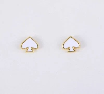 Nuevos Pendientes Kate Spade New York Facetados Tono Oro Blanco Foto 1 de 4