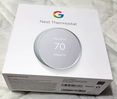 Google Nest Smart WiFi Thermostat Fog G4CVZ 4th Generation - Image 1 of 4