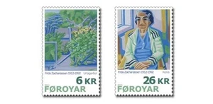 FAEROER 2011 Arte, Frida Zachariassen 2v MNH** - Picture 1 of 1