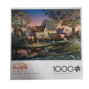 Terry Redlin 1000 Piece Puzzle His First Friend: An American Portrait Buffalo - Picture 1 of 8