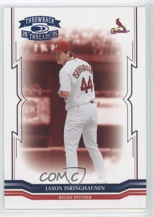 2005 Donruss Throwback Threads Blue Century Proof /150 Jason Isringhausen #187 - Image 1 of 2