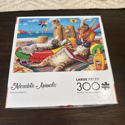 Buffalo головоломка BEACHCOMBERS кошки на пляже 300шт очень хорошее состояние товара - Изображение 1 из 4