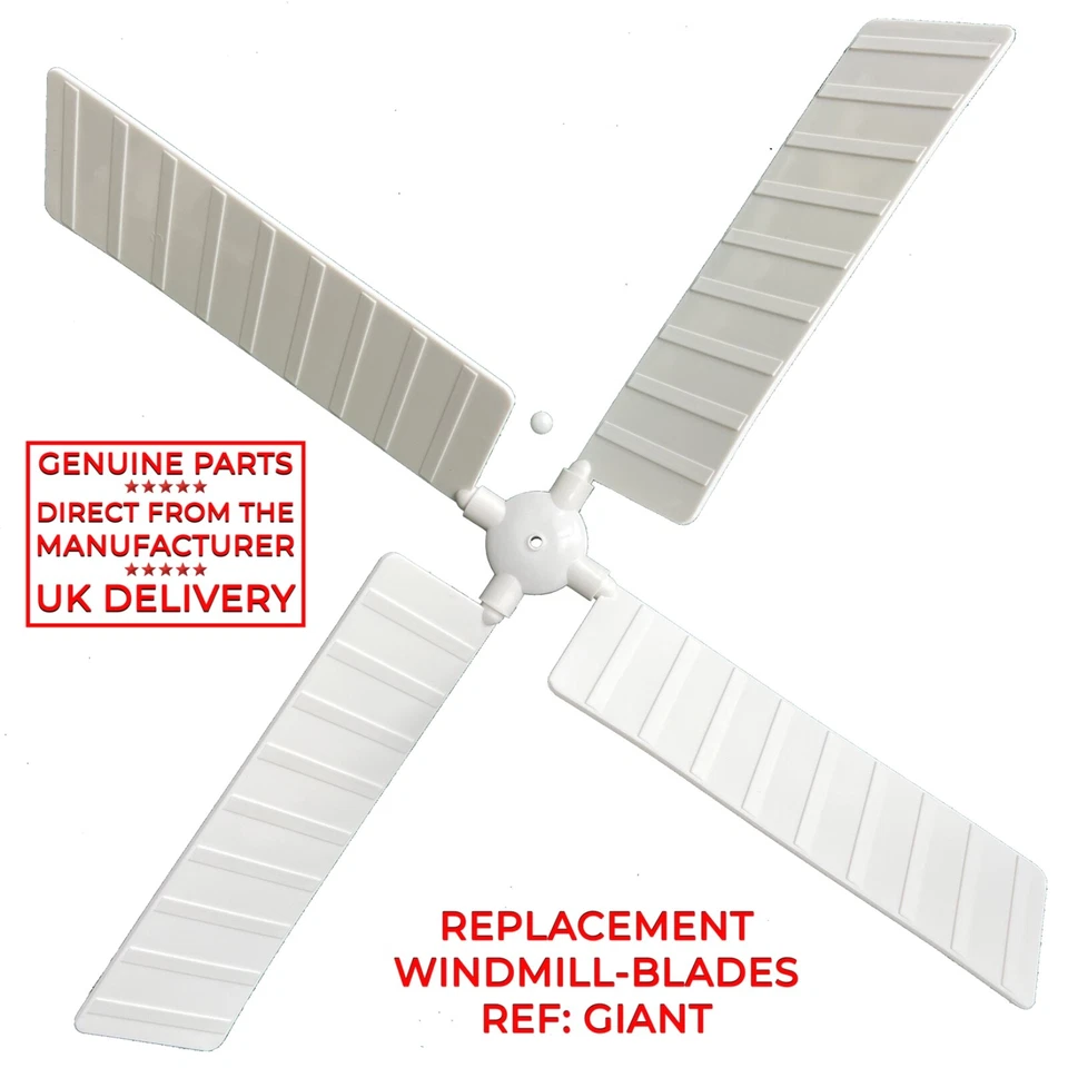 GARDEN WINDMILL SAILS - Ref: GIANT (42cm) GENUINE MOULDED REPLACEMENT BLADES. UK - Image 1 of 4