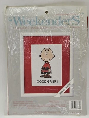 Charlie Brown - #02738 Kit Punto de Cruz Contado Buen Duelo Nuevo en Paquete Sellado Foto 1 de 3