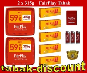2 X FairPlay 315g MAXI BOX TABAK / STOPFTABAK + 1000 "EXTRA" Hülsen + ZUBEHÖR - Bild 1 von 1