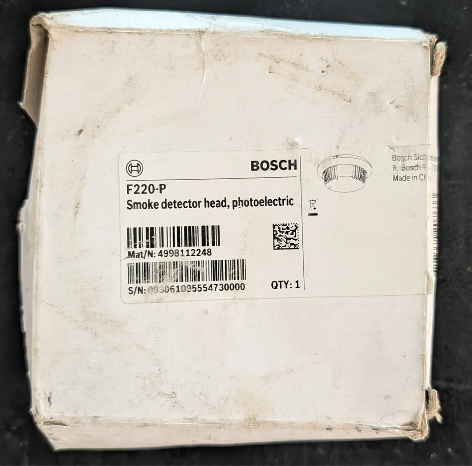 Detector de humo Bosch F220-P - ENVÍO EL MISMO DÍA Foto 1 de 1