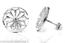 Sterling Silver Studs Daisy Earrings Gift Boxed Made in UK