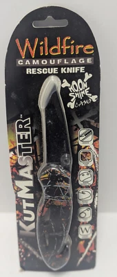 Cuchillo de corte de camuflaje KutMaster Wildfire 420 clip de cinturón de acero inoxidable Foto 1 de 3