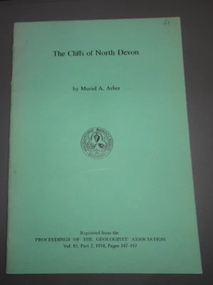 The Cliffs of North Devon - Muriel A Arber -  Booklet Geologists Association - Image 1 of 3