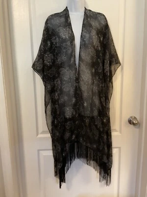 Kimono Flecos Bufanda Envoltura Talla Única Se Adapta a la mayoría Patrón Paisley Multicolor -B4 Foto 1 de 4