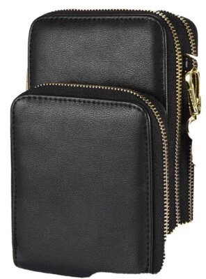 Vbiger Cross Body Cell Phone Leather Purse - Imagem 1 de 4