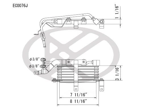 Enfriador de aceite de motor Koyo EC0076J para Honda Odyssey 2011 3,5 L-V6 Foto 1 de 1