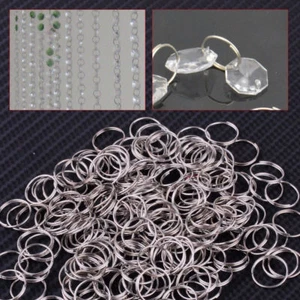 200 Stck. 12 mm Metall Runde Spaltringe Klein Doppelring Schlüsselring Zubehör zum Selbermachen - Bild 1 von 2