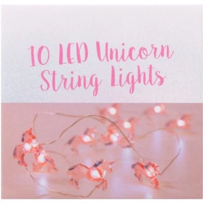 10/20 LED Unicorn Flamingo String Lights Fairy Battery Childrens Light Gift