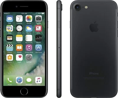 Apple iPhone 7 32GB - Matte Black - Unlocked | Rare iOS 14 (14.7.1) | Poor (C) - Image 1 of 2